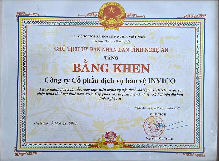 2020 bang khen tinh